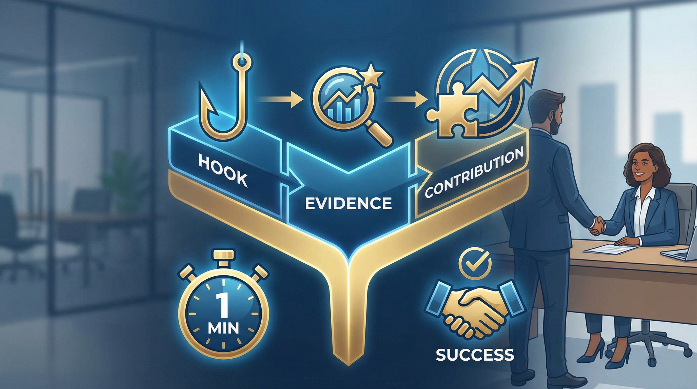 면접 1분 자기소개 필승 공식: 합격을 부르는 3단 구조(후크-경험-기여)